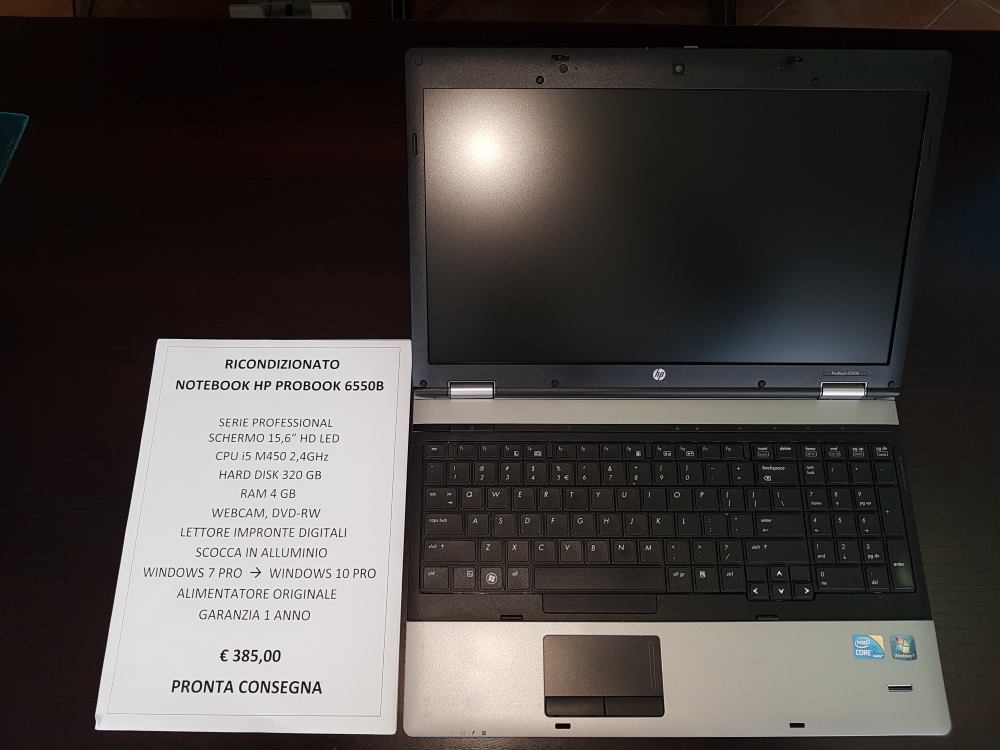 NOTEBOOK HP 6550b Professional Series - 15 NOTEBOOK HP 6550b Professional Series - 15